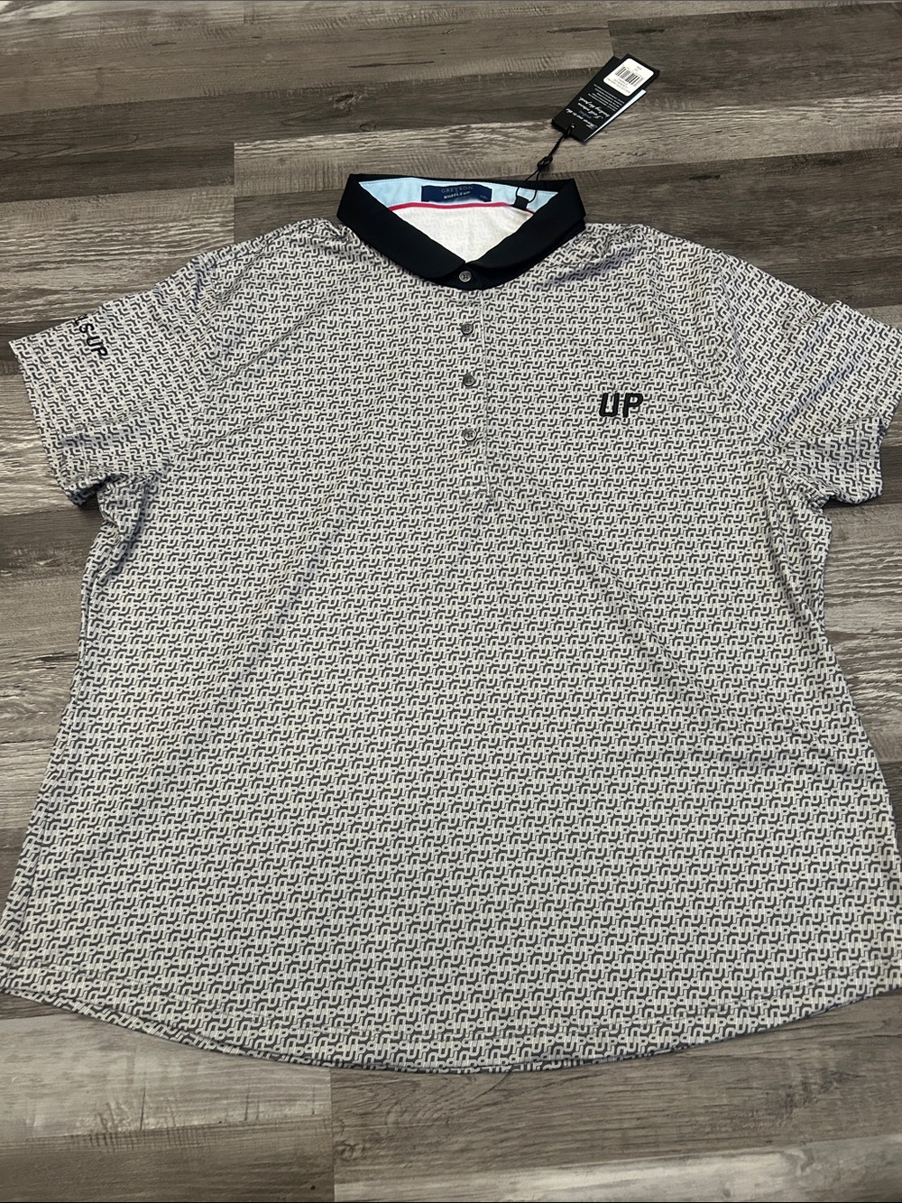Greyson Men's Monogram Polo in White and Black
